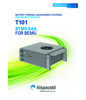 BTMS Rail T101 for BEMU Technical Sheet